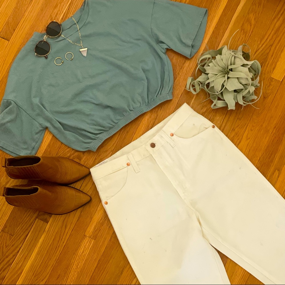 Vintage Cream Wrangler Jeans